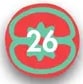 Numerador con el número 26.