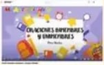 Imágenes de actividades: niño saludando, persona abajo llamando, escenas de niños interactuando